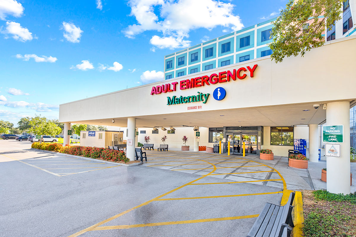 HealthPark Medical Center emergency department entrance