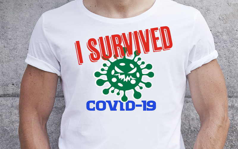 I survived COVID graphic