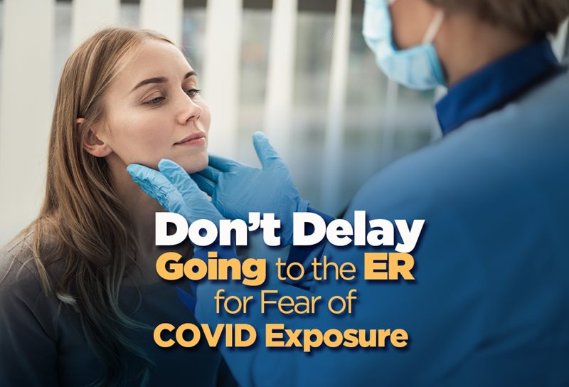 Don't delay ER care during COVID graphic