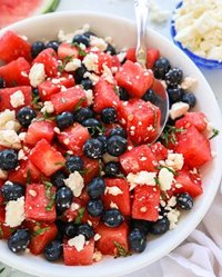 watermelon salad image