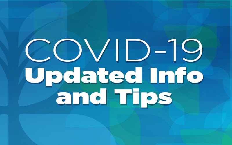 COVID-19 tips and info graphic