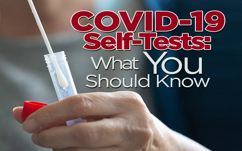 COVID at-home test graphic