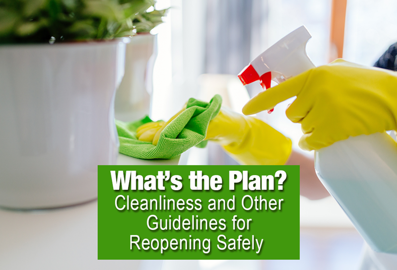 Cleaning tips for COVID safety graphic