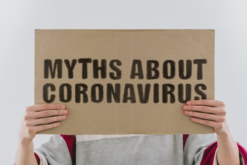 Myths about COVID graphic