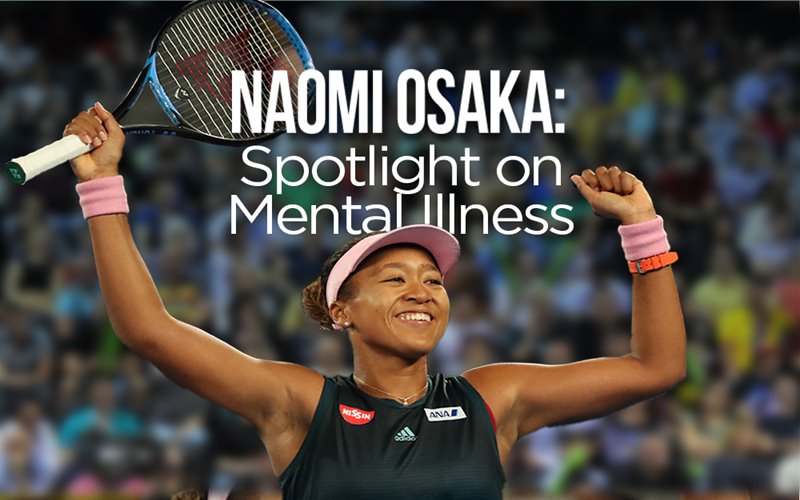 Naomi Osaka mental health graphic