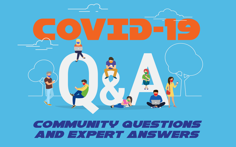 Experts answer COVID questions graphic