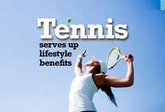Tennis benefits infographic
