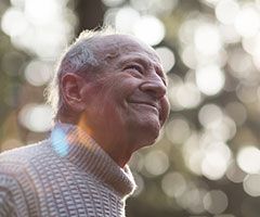 Older man smiling