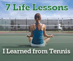 Tennis life lesson infographic