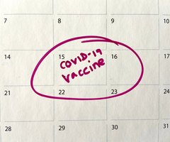 Covid Vaccine calendar date