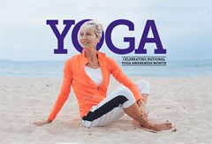 Yoga on the beach infographic