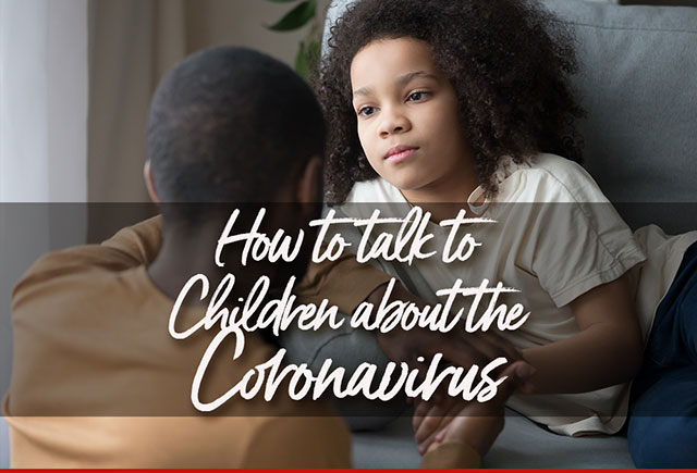 How to talk to kids about COVID graphic