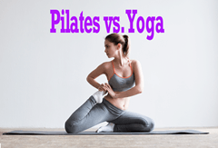 Pilates vs. yoga infographic