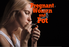 Pregnant women smoking pot