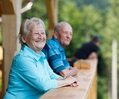 Older people and scenic view