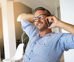 Man talking on cellphone