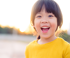 Little girl smiling