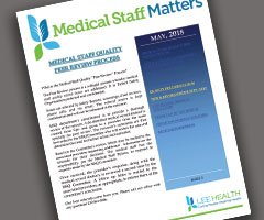 Medical staff newsletter promo