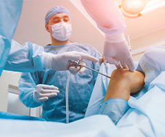 Robotic orthopedic surgery image