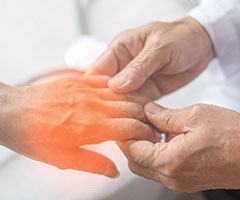 Hand pain examination