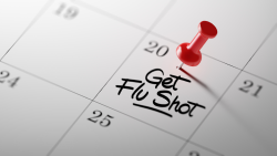 "Get Flu Shot" on Calendar 