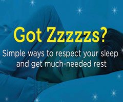 Respecting your sleep infographic