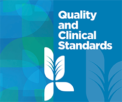 Quality and clinical standards logo